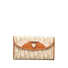 Dior Diorissimo Trotter Coated Canvas Romantique Long Wallet Secondhand