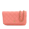 Secondhand Chanel Classic Caviar Wallet On Chain