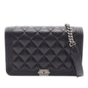 Chanel Quilted Lambskin Boy Wallet On Chain Secondhand