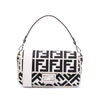 Fendi Zucca Embroidered Canvas Baguette Satchel Secondhand