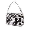 Fendi Zucca Embroidered Canvas Baguette Satchel Secondhand