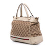 Secondhand Gucci Small GG Canvas Web Mayfair Satchel