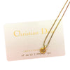 Dior Gold Plated CD Logo Pendant Necklace Secondhand