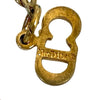 Dior Gold Plated CD Logo Pendant Necklace Secondhand