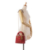 Secondhand Dior Small Lambskin Cannage Studded Supple Lady Dior