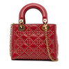 Secondhand Dior Small Lambskin Cannage Studded Supple Lady Dior