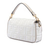 Fendi Zucca Embroidered Canvas Baguette Satchel Secondhand