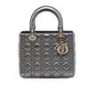 Dior Medium Metallic Lambskin Cannage Lady Dior Secondhand