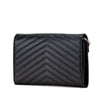 Saint Laurent Grain De Poudre Cassandre Envelope Chain Wallet Secondhand