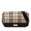 Secondhand Burberry House Check Canvas Flap Crossbody