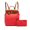 Hermès Toile Herbag A Dos Zip Retourne Backpack Secondhand