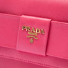 Prada Saffiano Lux Bow Wallet On Strap Secondhand