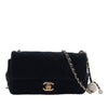 Chanel Mini Rectangular Classic Velvet Pearl Crush Single Flap Secondhand