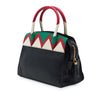 Prada Small Saffiano Trimmed City Calf Greca Esplanade Satchel Secondhand