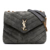 Secondhand Saint Laurent Small Suede Loulou Shoulder Bag