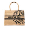 Dior Medium Jute Embroidered Book Tote Secondhand