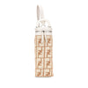 Fendi Zucca Leather and Straw Bottle Holder Sling Bag Secondhand