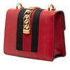 Gucci Mini Calfskin Web Sylvie Chain Satchel Secondhand
