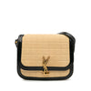 Secondhand Saint Laurent Medium Quilted Suede Monogram Solferino Crossbody