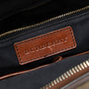 Burberry Small Leather Trimmed House Check Canvas Bridle Orchard Satchel Secondhand