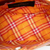 Burberry Nova Check Canvas and Raffia Shoulder Bag Secondhand