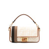 Fendi Zucca Embroidered Canvas Baguette Satchel Secondhand