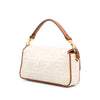 Fendi Zucca Embroidered Canvas Baguette Satchel Secondhand