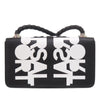 Burberry Bicolor Printed Leather Universal Passport Crossbody Secondhand