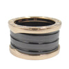 Secondhand Bvlgari 18K Rose Gold and Ceramic B.Zero1 Three Band Ring
