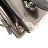 Secondhand Prada Saffiano Trimmed Metallic Vitello Cahier Bag