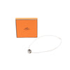 Hermès Palladium Plated Enamel Cage D H Pendant Necklace Secondhand