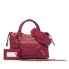 Secondhand Balenciaga Mini Lambskin Motocross Classic City Satchel