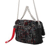 Secondhand Chanel Quilted Tweed and Nylon Astronaut Essentials Flap