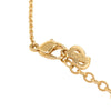 Dior Gold Plated Resin Logo Oval Pendant Necklace Secondhand