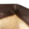 Bottega Veneta Shearling Trimmed Leather Clutch Secondhand