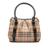 Burberry Small Haymarket Check Coated Canvas Northfield Satchel Secondhand