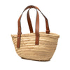 LOEWE Small Raffia Anagram Basket Tote Secondhand