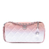 Chanel Ombre Calfskin Double Zip Clutch On Chain Secondhand