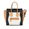 Celine Mini Tricolor Leather Luggage Tote Secondhand
