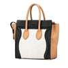 Celine Mini Tricolor Leather Luggage Tote Secondhand