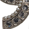 Chanel CC Brass Strass and Faux Pearl Pendant Necklace Secondhand