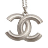 Chanel CC Brass Strass and Faux Pearl Pendant Necklace Secondhand