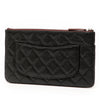 Chanel Quilted Caviar Double Zip Cosmetic Case Secondhand