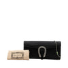 Gucci Ribbed Satin Crystal Dionysus Clutch on Chain Secondhand