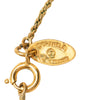 Chanel Gold Plated Faux Pearl Round Pendant Necklace Secondhand