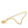 Chanel Gold Plated 31 Rue Cambon Medallion Pendant Necklace Secondhand