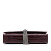 Saint Laurent Medium Croc Embossed Leather Monogram Kate Tassel Crossbody Secondhand