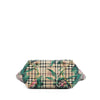 Burberry Small Haymarket Check Coated Canvas Floral Print Canterbury Tote Secondhand