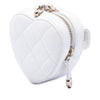 Chanel Mini Quilted Lambskin CC in Love Heart Necklace Bag Secondhand