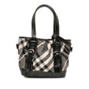Burberry Beat Check Nylon Lowry Satchel Secondhand